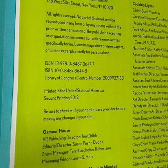 Cooking Light Complete Meals in Minutes Over 700 Quick Healthy Recipes 528 Pages - Picture 8 of 15